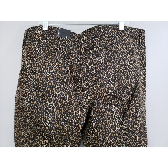NEW Torrid Skinny Leopard Animal Print Sophia Jeans Brown Black Plus Size - 20 - Picture 5 of 5